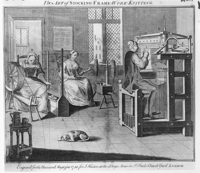 The Art of Stocking-Frame-Work-Knitting, engraved for the 
